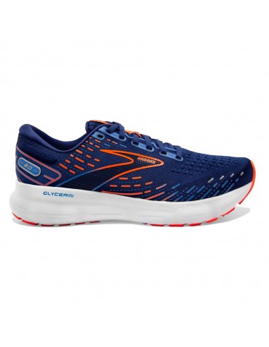 'Brooks' Men's Glycerin 20 - Blue Depths / Palace Blue / Orange Pour