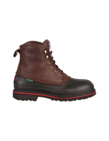 'Georgia Boot' Men's 6" Muddog EH WP Steel Toe - Dark Chocolate 50% de réduction en Octobre 2024