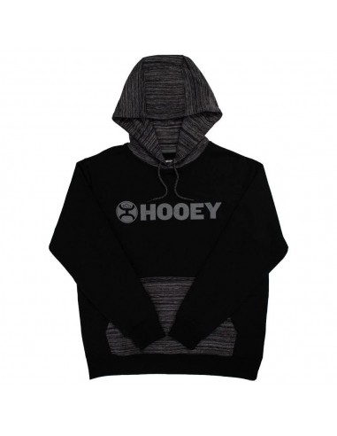 'Hooey' Men's "Lock-Up" Hoody - Black / Grey à prix réduit toute l'année