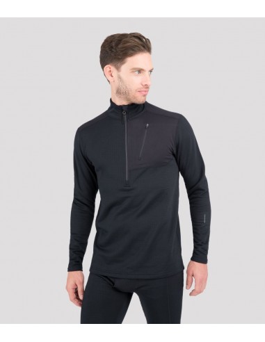 'Terramar' Men's 3.0 Ecolator® Performance Half Zip - Black français