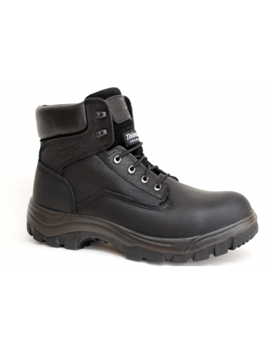 'Work Zone' Men's 6" 200GR EH WP Steel Toe - Black le des métaux précieux