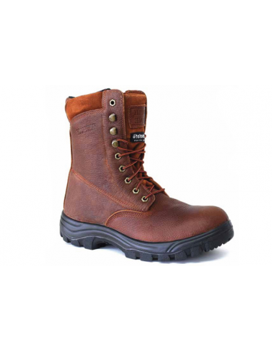 'Work Zone' Men's 8" 200GR EH WP Soft Toe - Brown pas cher 