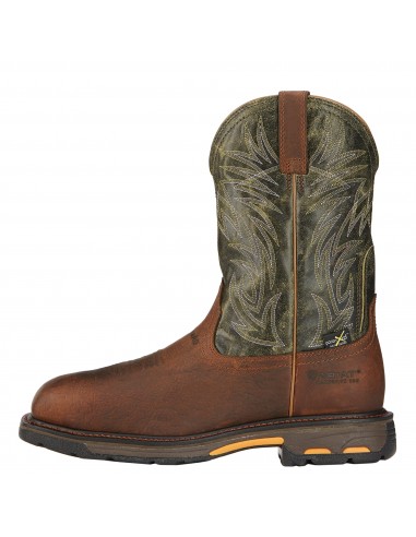 'Ariat' Men's 11" Workhog MetGuard EH Comp Toe  - Brown / Marbled Green plus qu'un jeu 