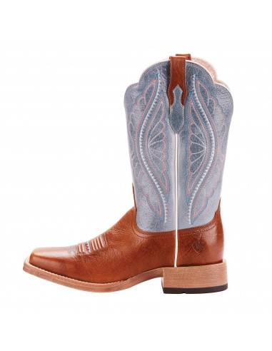 'Ariat' Women's 12" Primetime Square Toe - Baby Blue Eyes / Gingersnap Livraison rapide