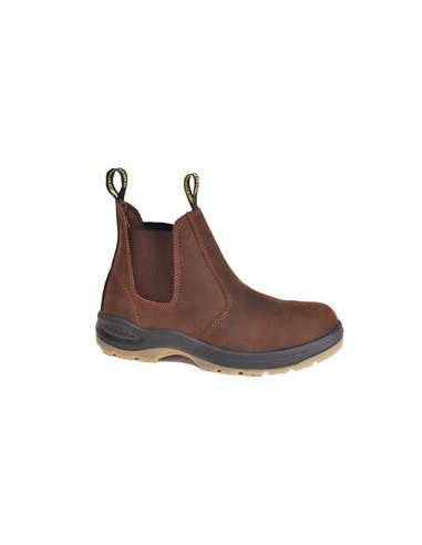 'Work Zone' Men's EH Slip On Steel Toe - Brown 2 - 3 jours ouvrés.