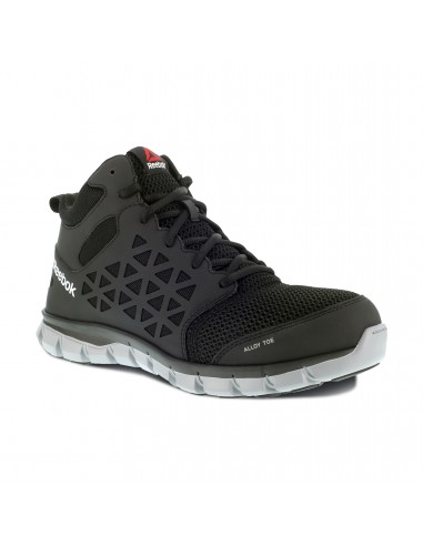 'Reebok' Men's Mid Sublite Cushion ESD Alloy Toe - Black / Gray Vous souhaitez 