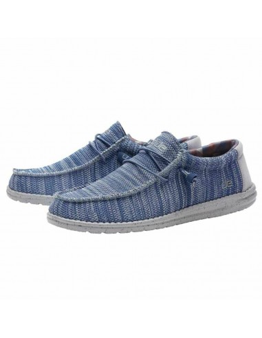 'Hey Dude' Men's Wally Sox - Steel Blue Grey pas cher