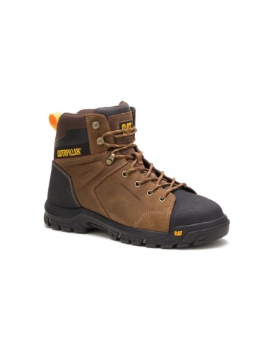 'Caterpillar' Men's 6" Wellspring WP, Met Guard, EH, Steel Toe - Brown / Black online