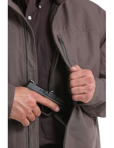 'Cinch' Men's Concealed Carry Canvas Twill Jacket - Stone meilleur choix