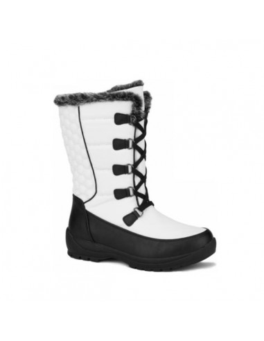 'Totes' Women's Kelli Insulated WP Boot - White / Black à prix réduit toute l'année