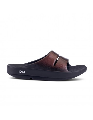 'OOFOS' Women's OOahh Luxe Comfort Slide - Cabernet france