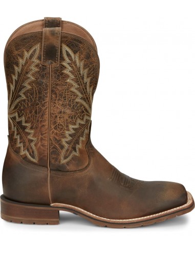 'Tony Lama' Men's 11" Bowie Western Square Toe - Oak l'évolution des habitudes 