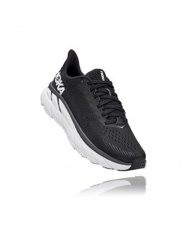 'HOKA' Women's Clifton 7 - Black / White (Wide) 50% de réduction en Octobre 2024