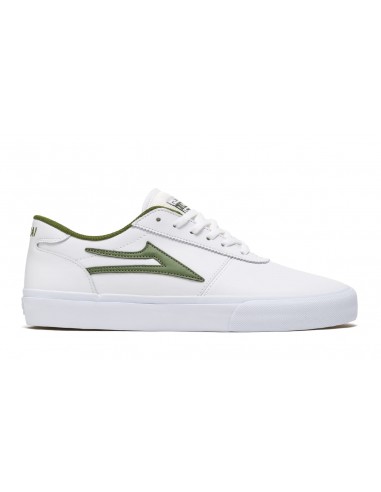 Manchester - White/Olive Leather soldes