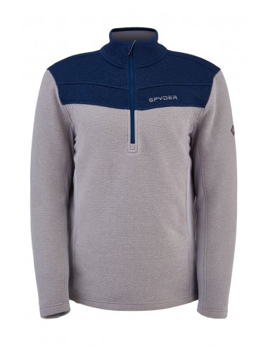 'Spyder' Men's Encore 1/2 Zip Fleece - Alloy Abyss français