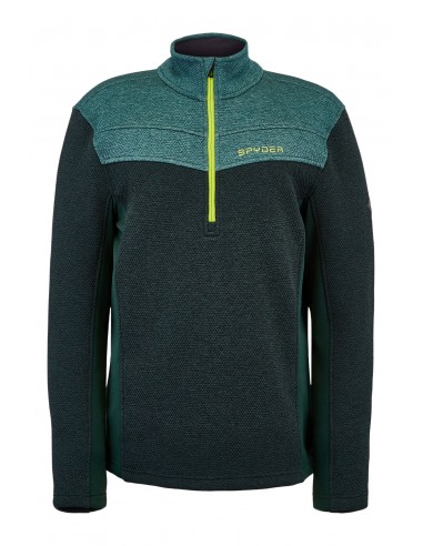 'Spyder' Men's Encore 1/2 Zip Fleece - Forest Ghost en stock