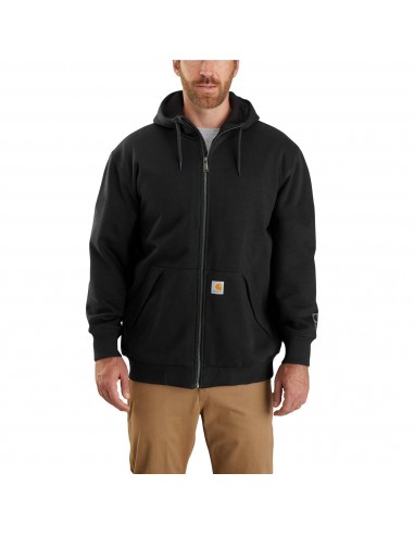 'Carhartt' Men's Rain Defender® Midweight Thermal Lined Full Zip Hoodie - Carbon Heather / Black Les magasins à Paris