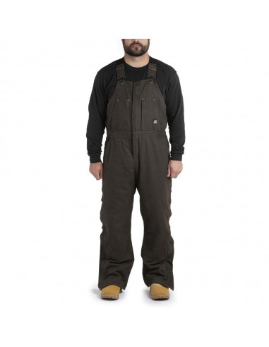 'Berne' Men's Highland Original Washed Insulated Bib Overall - Bark solde