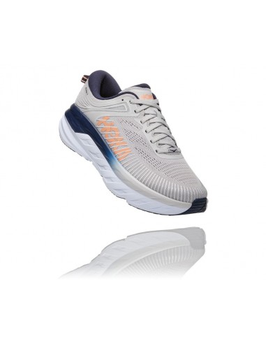 'HOKA' Women's Bondi 7 - Lunar Rock / Black Iris Les magasins à Paris et en Île-de-France