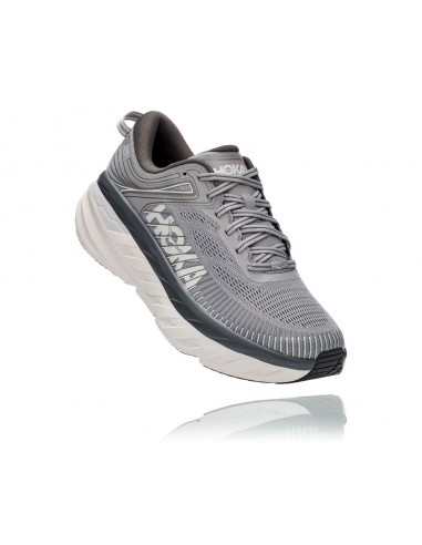 'HOKA' Men's Bondi 7 - Wild Dove / Dark Shadow (Wide) Par le système avancé 