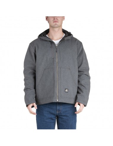 'Berne' Men's Heathered Modern Hooded Jacket - Titanium JUSQU'A -70%! 