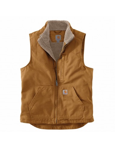 'Carhartt' Men's Duck Sherpa Lined Vest - Carhartt Brown vente chaude votre 