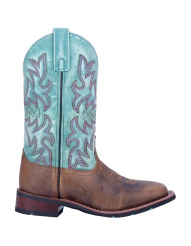 'Laredo' Women's 11" Anita Western Square Toe - Brown / Turquoise À commander