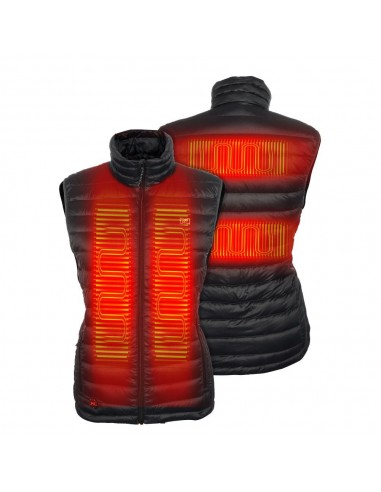 'Fieldsheer' Women's Heated Bluetooth Summit Vest - Black brillant des détails fins