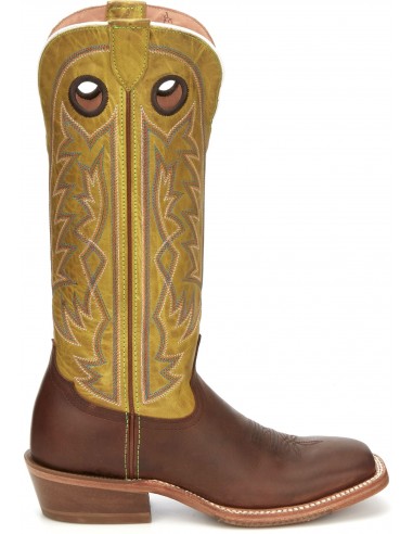 'Tony Lama' Men's 15" Fairview Buckaroo Western Square Toe - Brown / Moss Green votre restaurant rapide dans 