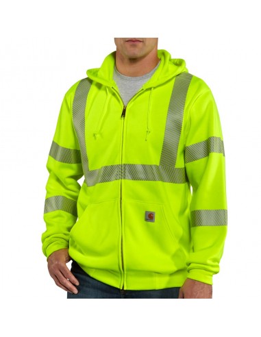 'Carhartt' Men's Hi Vis Class 3 Sweatshirt - Brite Lime pas cher chine