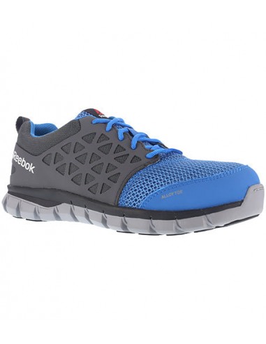 'Reebok' Men's Sublite Cushion ESD Alloy Toe - Blue / Grey de l' environnement