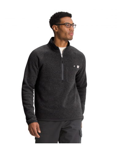 'The North Face' Men's Gordon Lyons 1/4 Zip - TNF Black Heather livraison et retour toujours gratuits