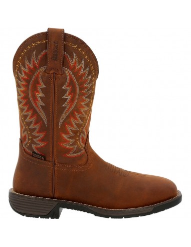 'Rocky' Men's 11" Rugged Trail EH WP Western Square Toe - Brown ouvre sa boutique