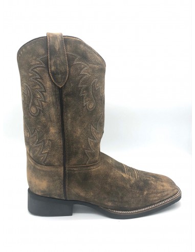 'Abilene' Men's 13" Rawhide Western Square Toe - Brown livraison gratuite