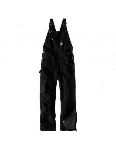 'Carhartt' Men's Loose Fit Firm Duck Insulated Bib Overall - Black plus qu'un jeu 