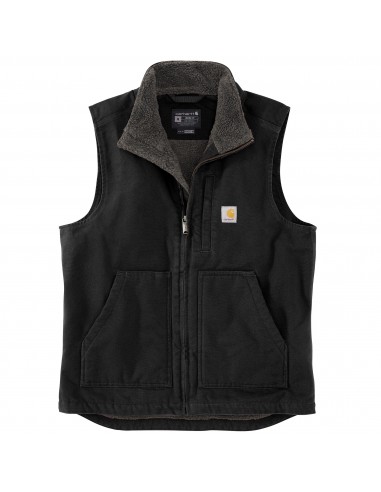 'Carhartt' Men's Duck Sherpa Lined Vest - Black acheter en ligne