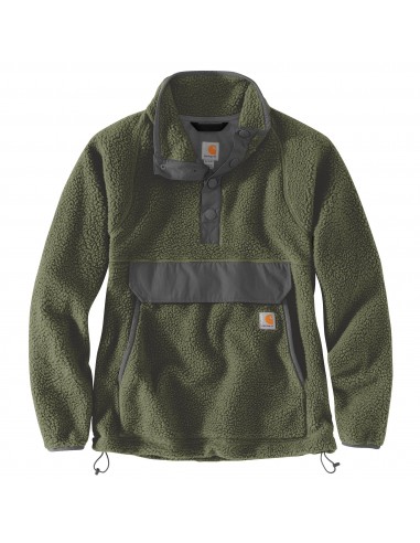 'Carhartt' Women's Fleece 1/4 Relaxed Fit Fleece Jacket - Basil Heather prix