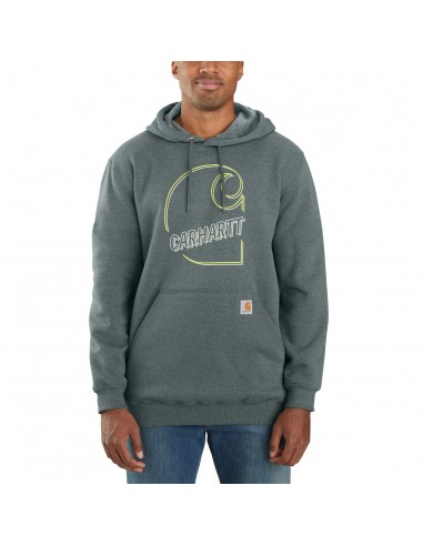 'Carhartt' Men's Loose Fit Midweight Graphic Sweatshirt - Elm Heather Les êtres humains sont 