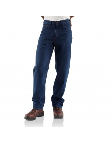 Carhartt' Men's Flame-Resistant Signature Relaxed Fit Denim Jean - Denim une grave pollution 