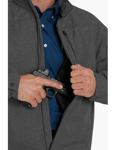 'Cinch' Men's Concealed Carry Bonded Logo Jacket - Charcoal pas cheres