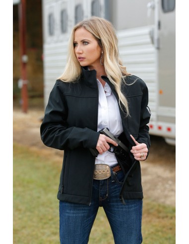 'Cinch' Women's Concealed Carry Bonded Jacket - Black meilleur choix