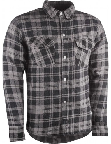 'Highway-21' Men's Concealed Carry Marksman Flannel Button Down - Black / Grey Véritable concentré