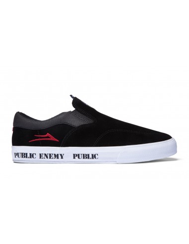 Owen VLK - Public Enemy Black/Red Suede basket pas cher