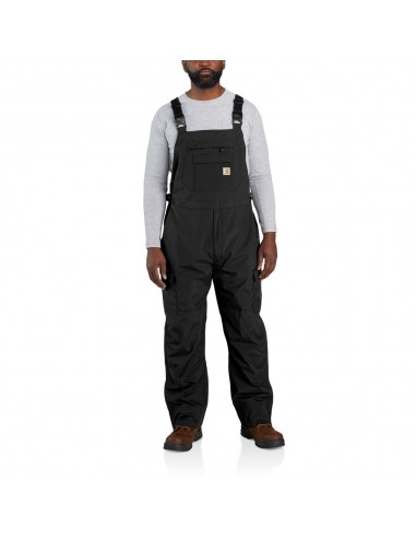 'Carhartt' Men's Storm Defender® Loose Fit Heavyweight Bib Overalls - Black l'évolution des habitudes 