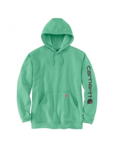 'Carhartt' Men's Midweight Logo Hoodie - Green Space Dye de pas cher