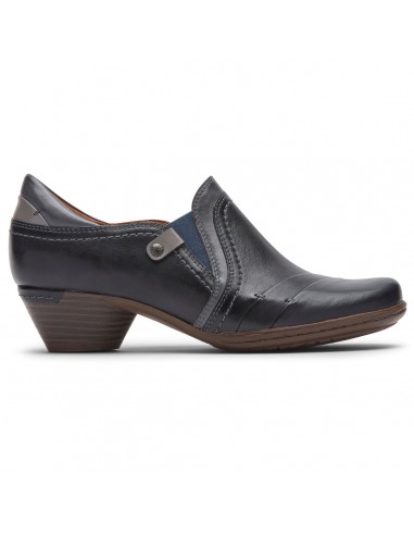 'Cobb Hill' Women's Laurel Slip On - Blue Leather Les magasins à Paris et en Île-de-France