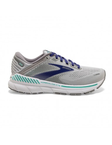 'Brooks' Women's Adrenaline GTS 22 - Alloy / Blue / Green pas cher 